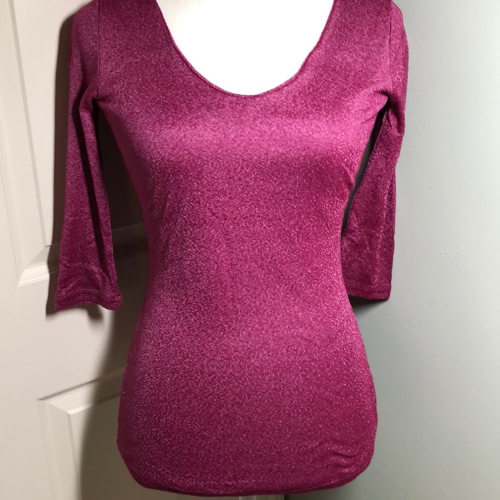 MICHAEL STARS 3/4 SLEEVE TOP EUC